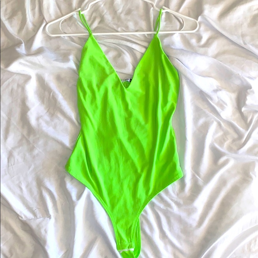 V neck thong Bodysuit